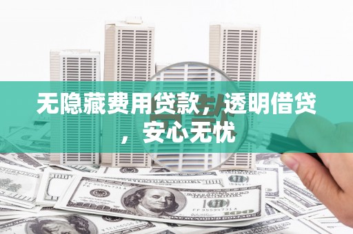 芒市无隐藏费用贷款，透明借贷，安心无忧