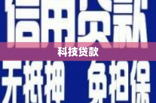 芒市科技贷款