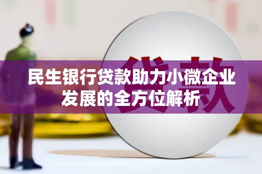 芒市民生银行贷款助力小微企业发展的全方位解析