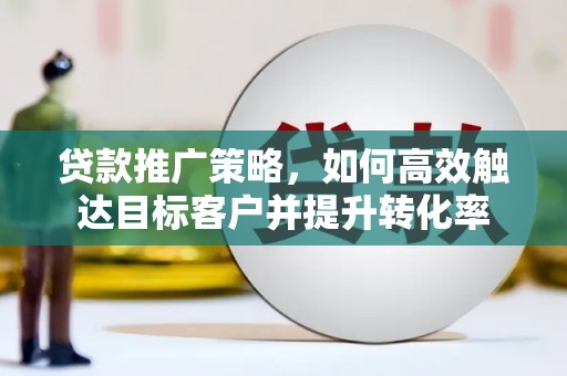 芒市贷款推广策略，如何高效触达目标客户并提升转化率