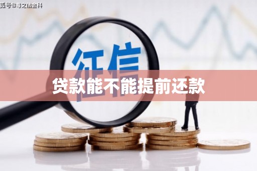 芒市贷款能不能提前还款
