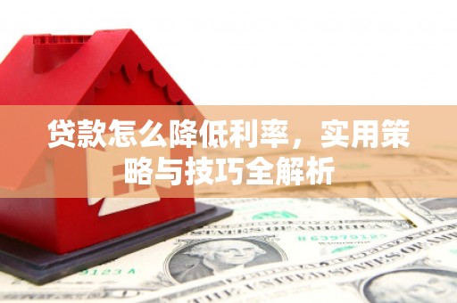 芒市贷款怎么降低利率，实用策略与技巧全解析