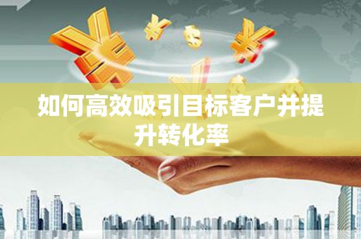 芒市如何高效吸引目标客户并提升转化率