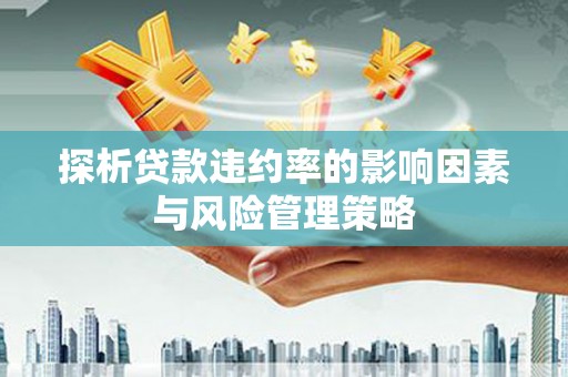 芒市探析贷款违约率的影响因素与风险管理策略