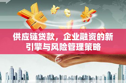 芒市供应链贷款，企业融资的新引擎与风险管理策略