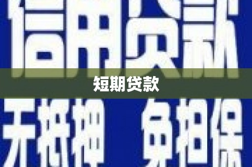 芒市短期贷款