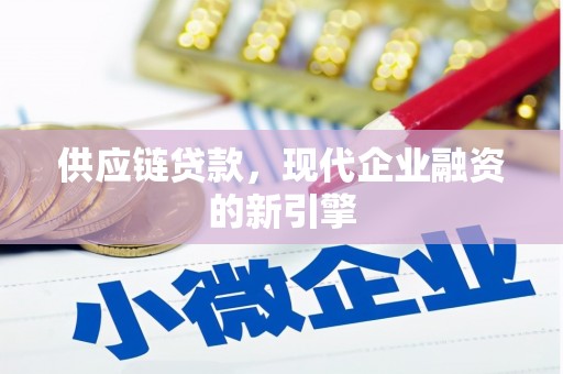 芒市供应链贷款，现代企业融资的新引擎