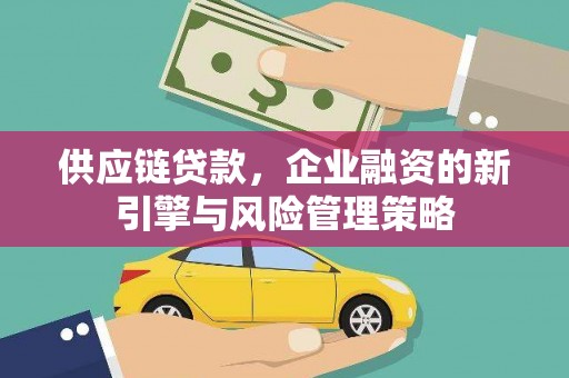 芒市供应链贷款，企业融资的新引擎与风险管理策略