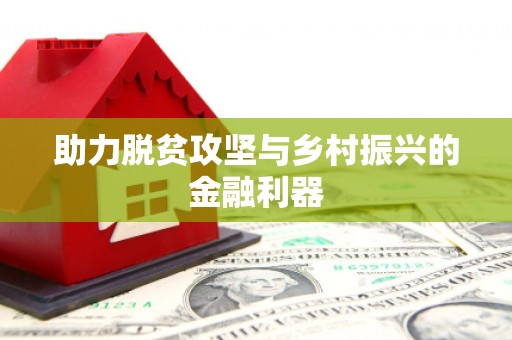 芒市助力脱贫攻坚与乡村振兴的金融利器