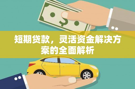 芒市短期贷款，灵活资金解决方案的全面解析