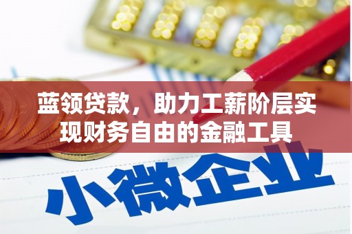 芒市蓝领贷款，助力工薪阶层实现财务自由的金融工具