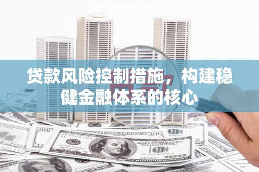 芒市贷款风险控制措施，构建稳健金融体系的核心