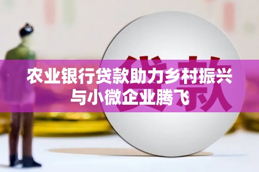 芒市农业银行贷款助力乡村振兴与小微企业腾飞