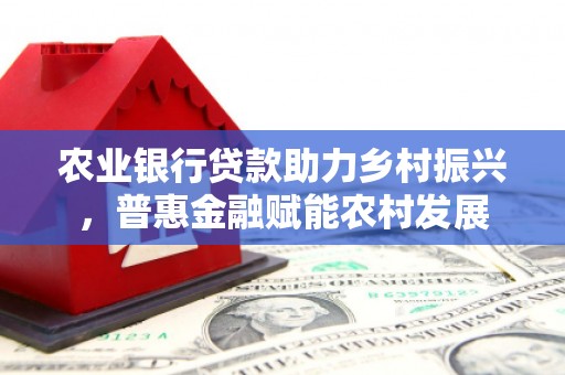 芒市农业银行贷款助力乡村振兴，普惠金融赋能农村发展