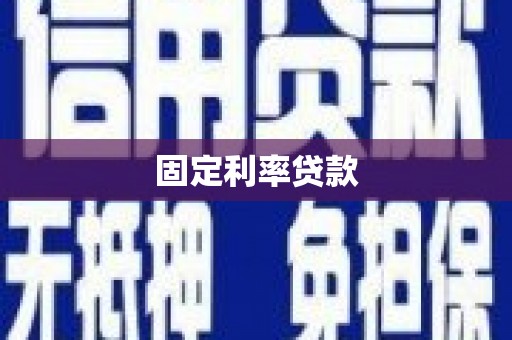 芒市固定利率贷款