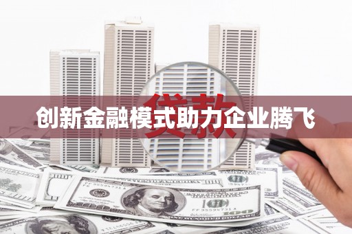 芒市创新金融模式助力企业腾飞